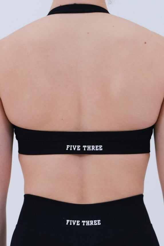 Soutien-gorge de sport dos nu | Noir