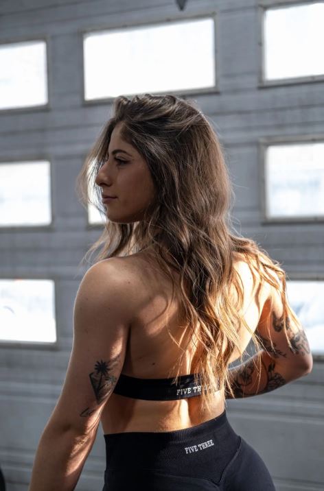 Soutien-gorge de sport dos nu | Noir