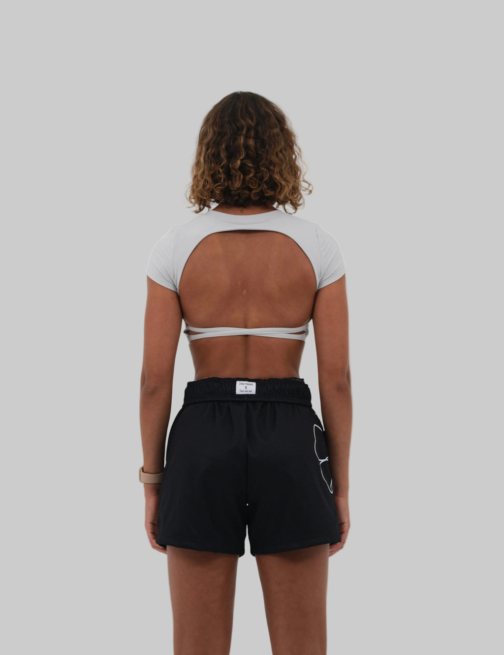 halterneck Sports Bra | White