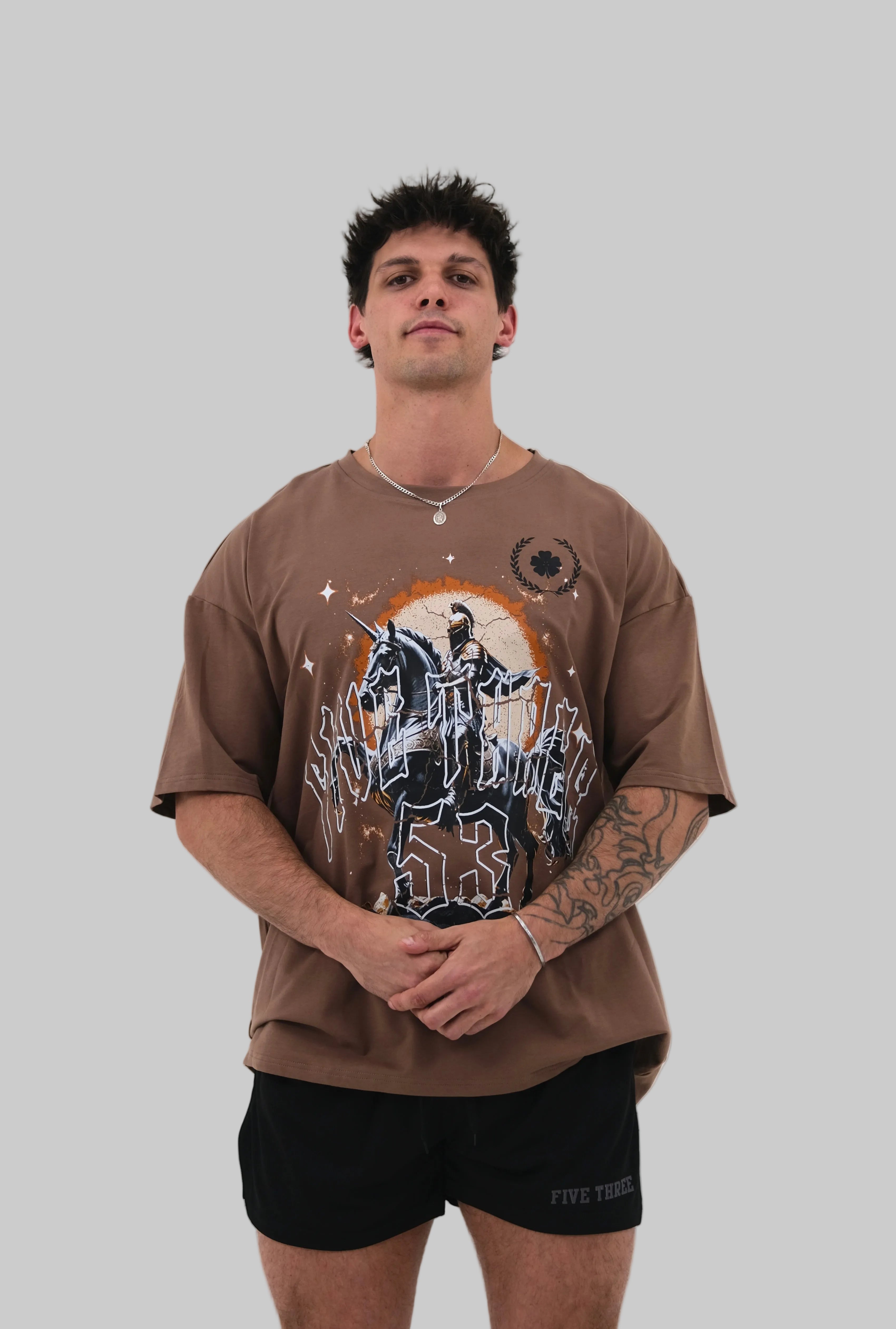 Chandail Surdimensionné | Chevalier Marron