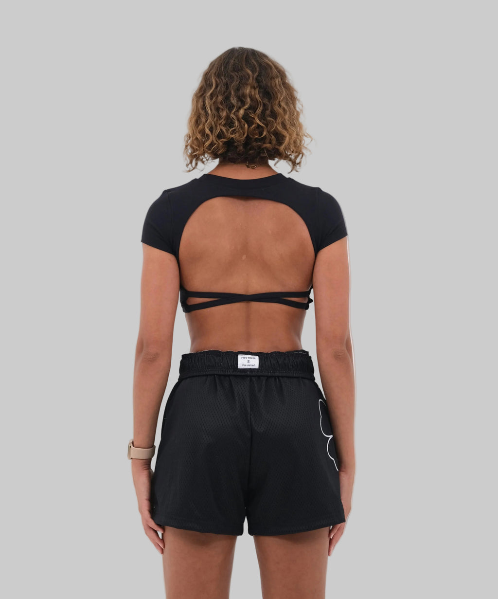 halterneck Sports Bra | White