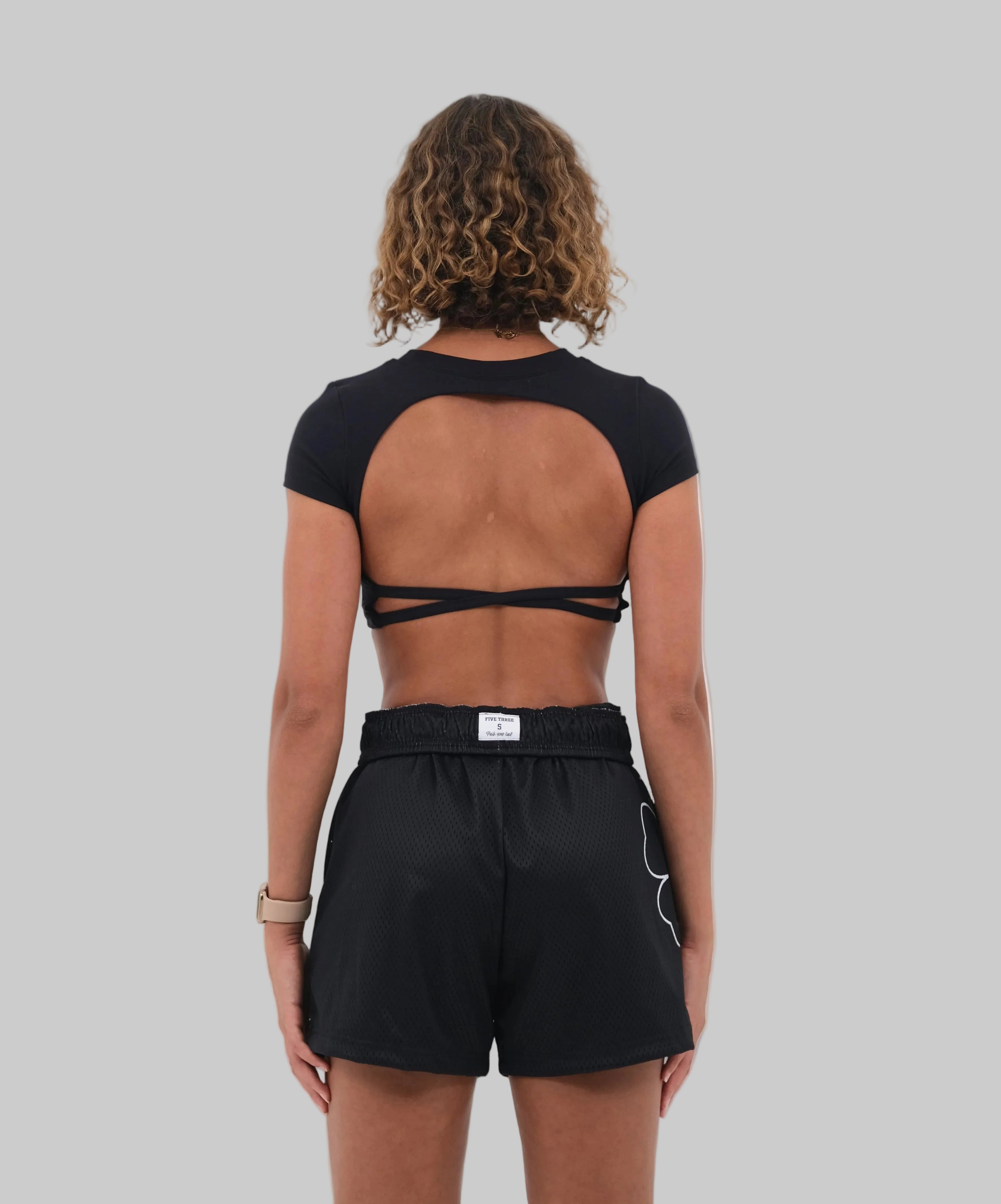 halterneck Sports Bra | White