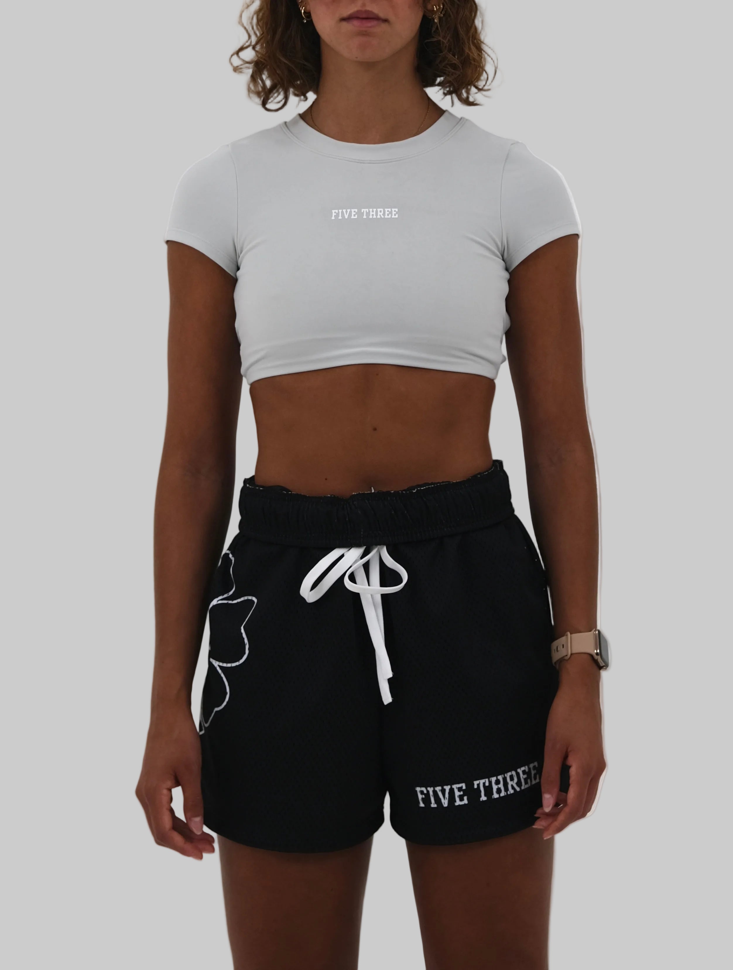 halterneck Sports Bra | White