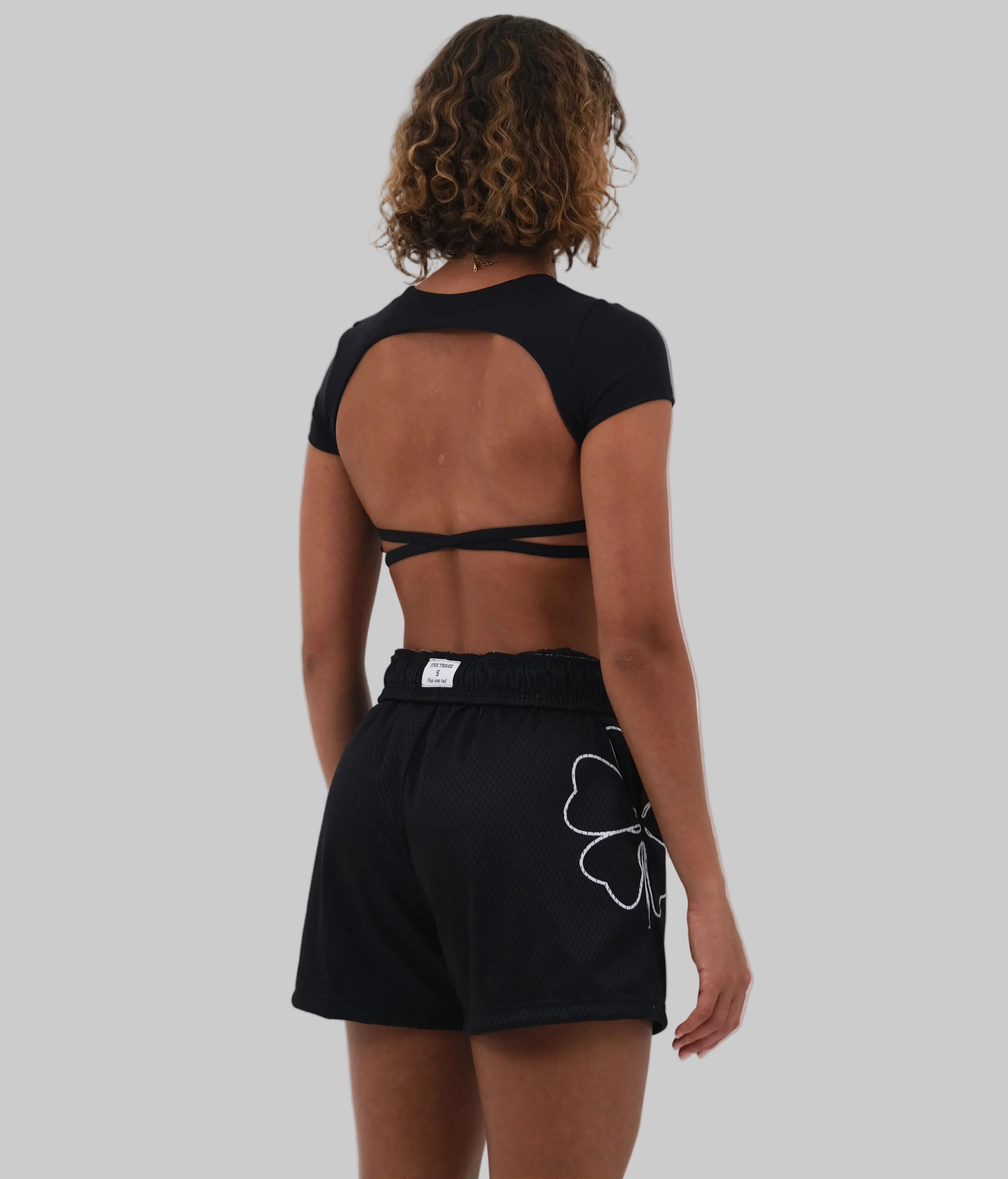 halterneck Sports Bra | White