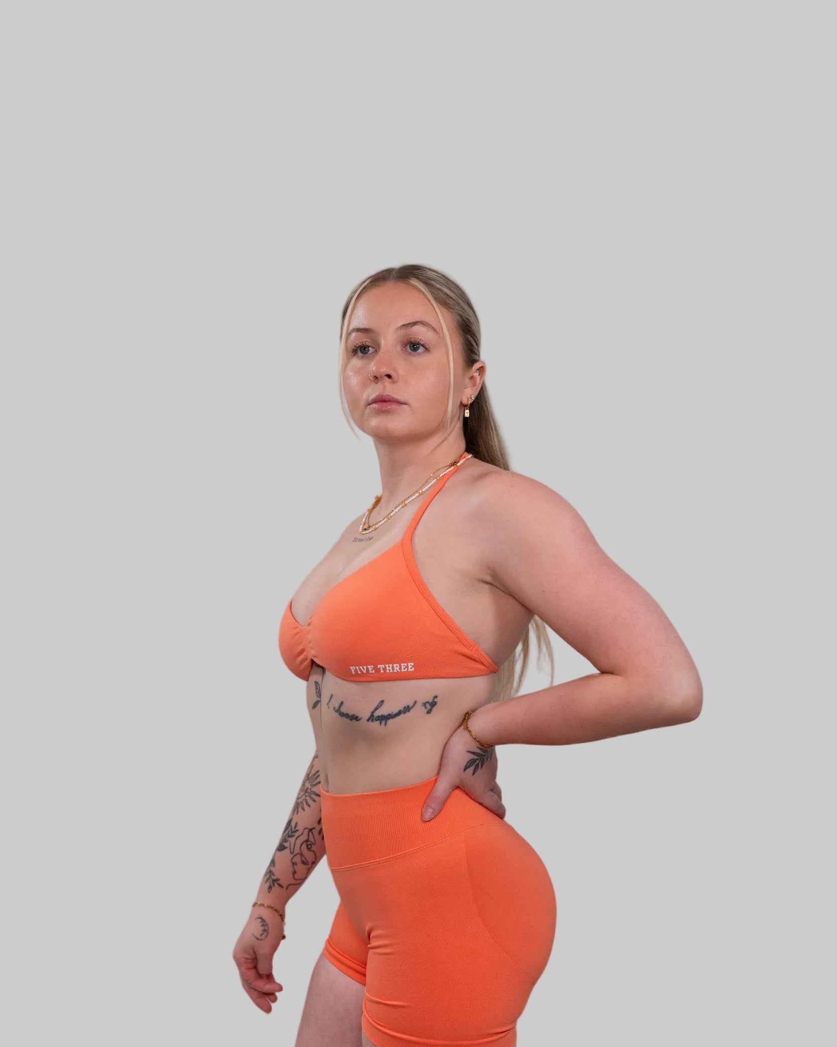 Brassière de sport silhouette | Corail