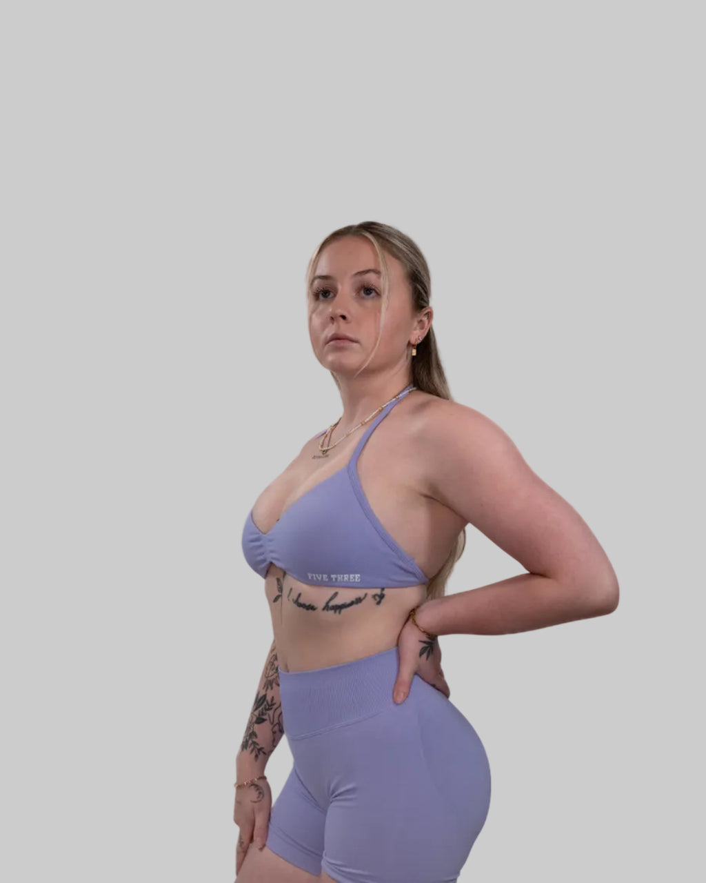 Brassière de sport silhouette | Mauve Pastel
