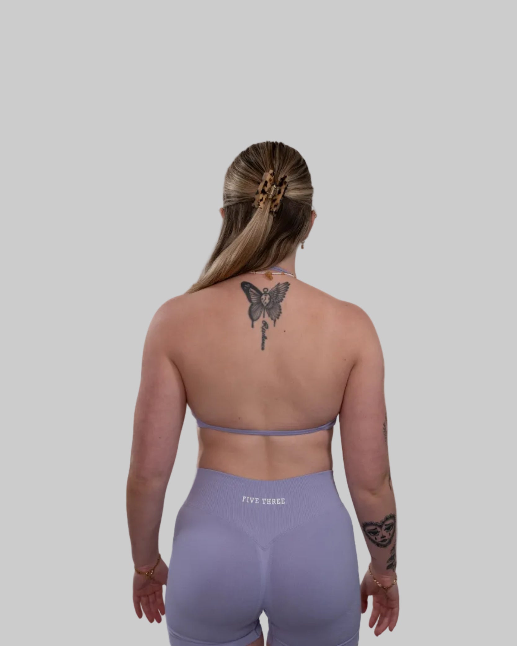 Brassière de sport silhouette | Mauve Pastel