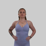 Top long avec support  | Mauve Pastel