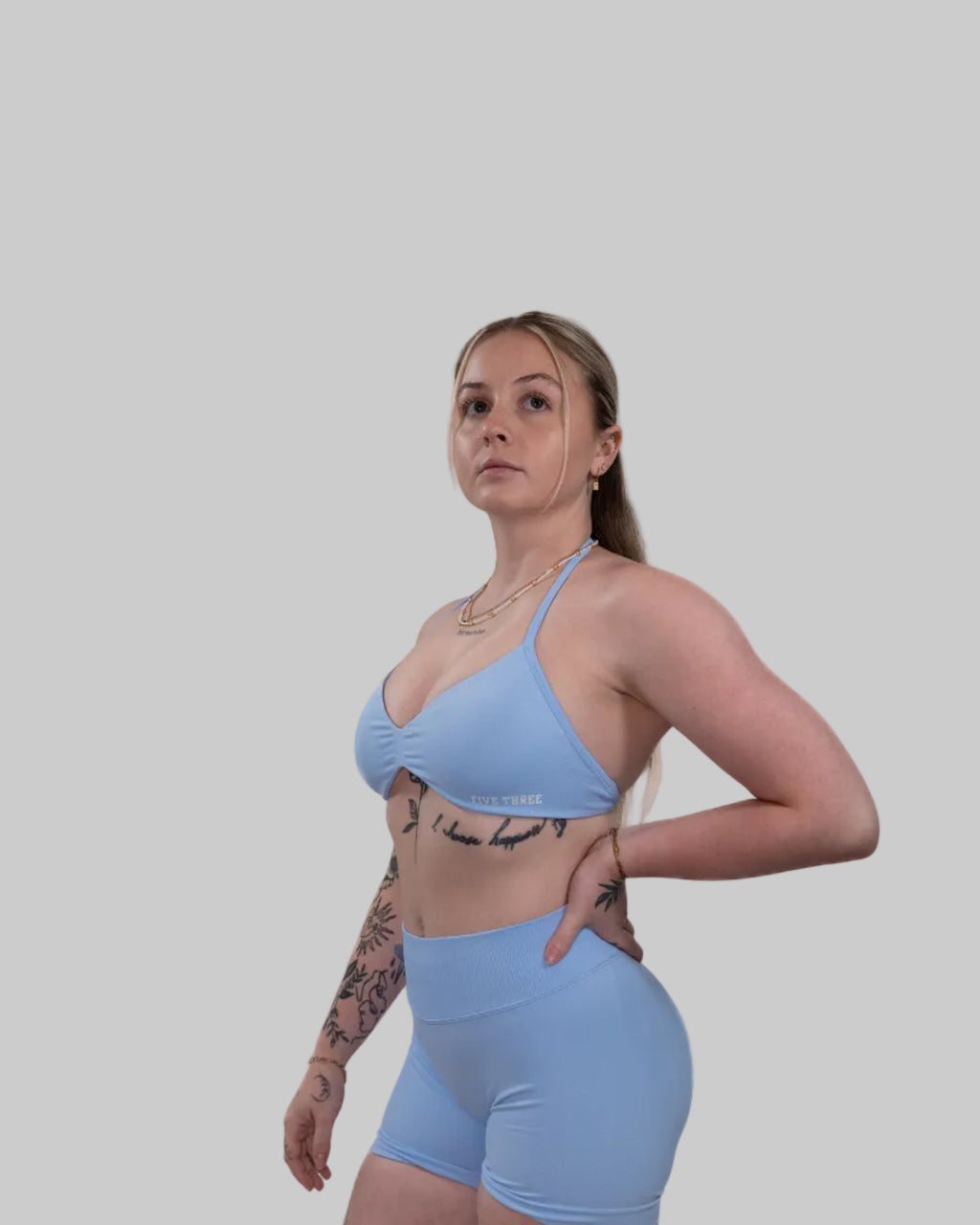 Brassière de sport silhouette | Bleu Ciel