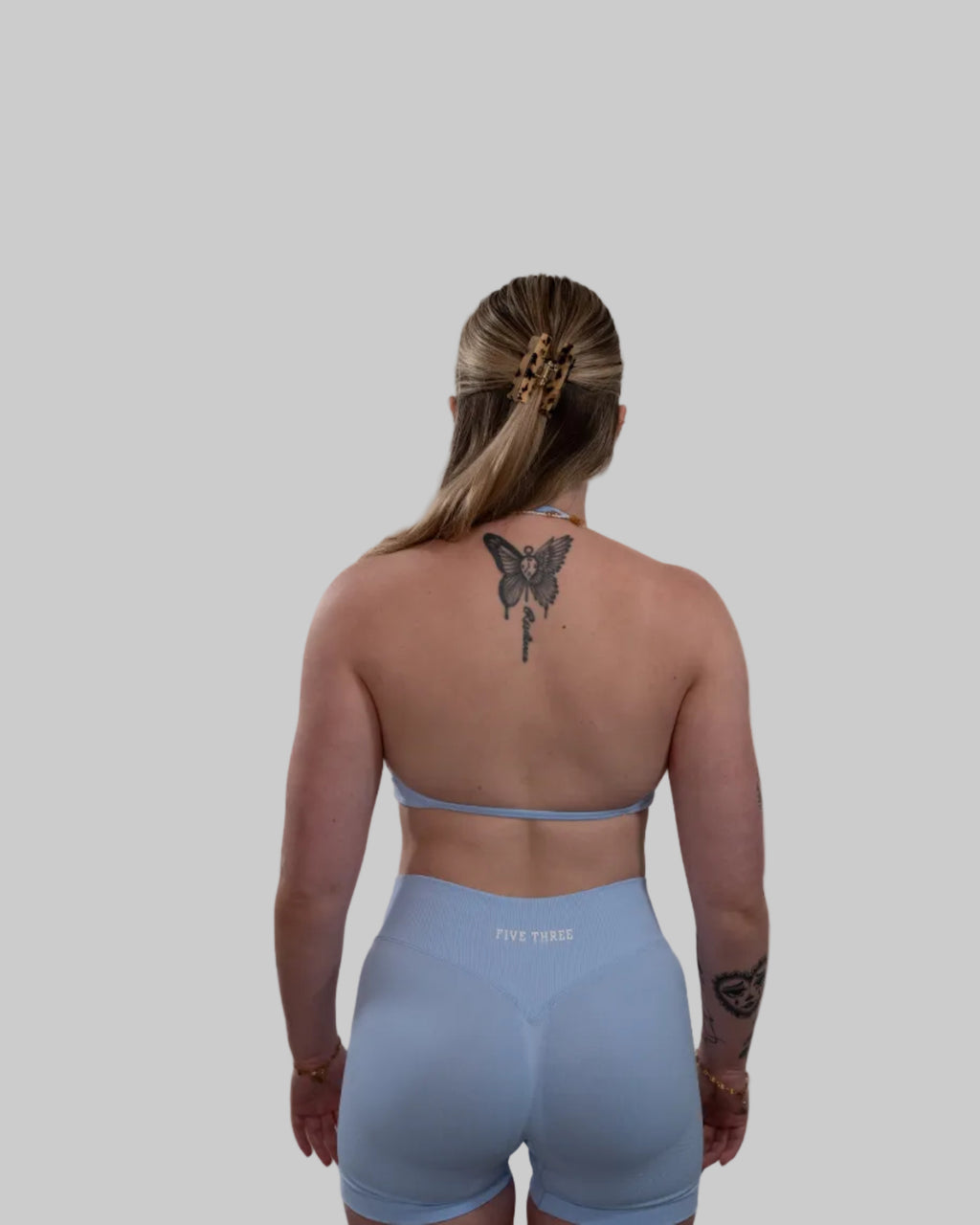 Brassière de sport silhouette | Bleu Ciel