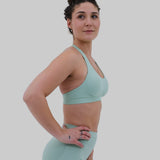 Soutien-gorge de sport dos nu | Vert Pastel