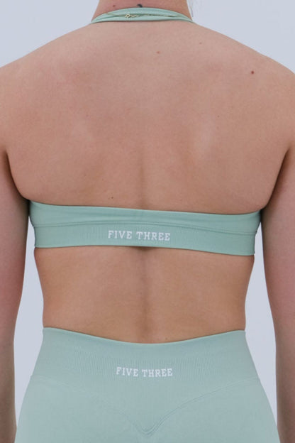 Soutien-gorge de sport dos nu | Vert Pastel