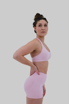 halterneck Sports Bra | White