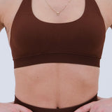 Soutien-gorge de sport dos nu | Café