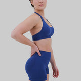 Soutien-gorge de sport dos nu | Bleu Gris