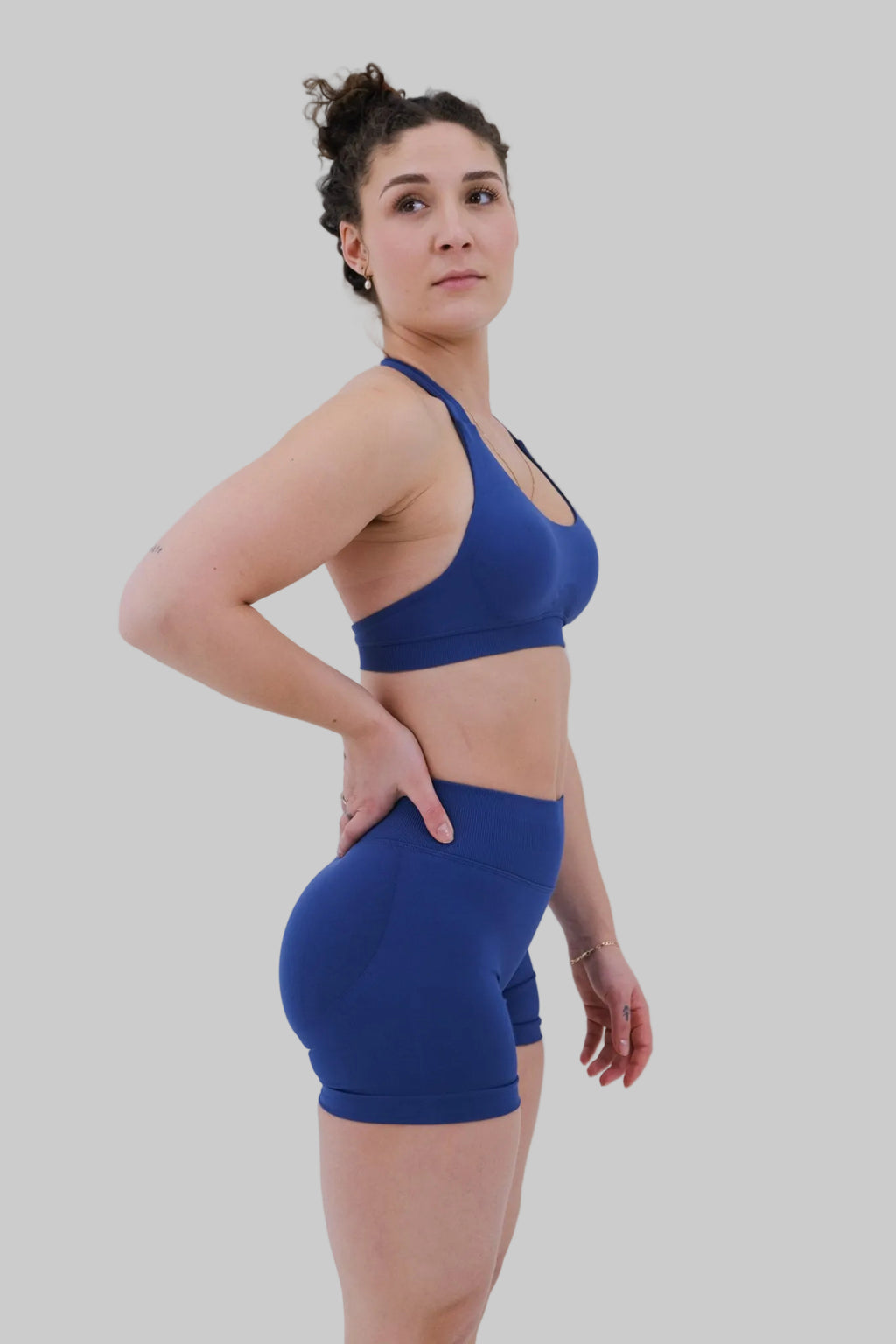 halterneck Sports Bra | White