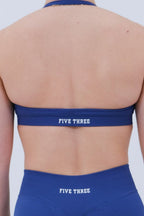 halterneck Sports Bra | White