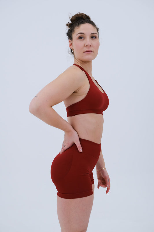 Soutien-gorge de sport dos nu | Rouge