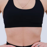 Soutien-gorge de sport dos nu | Noir