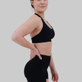 Soutien-gorge de sport dos nu | Noir