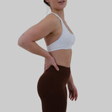 Soutien-gorge de sport dos nu | Blanc
